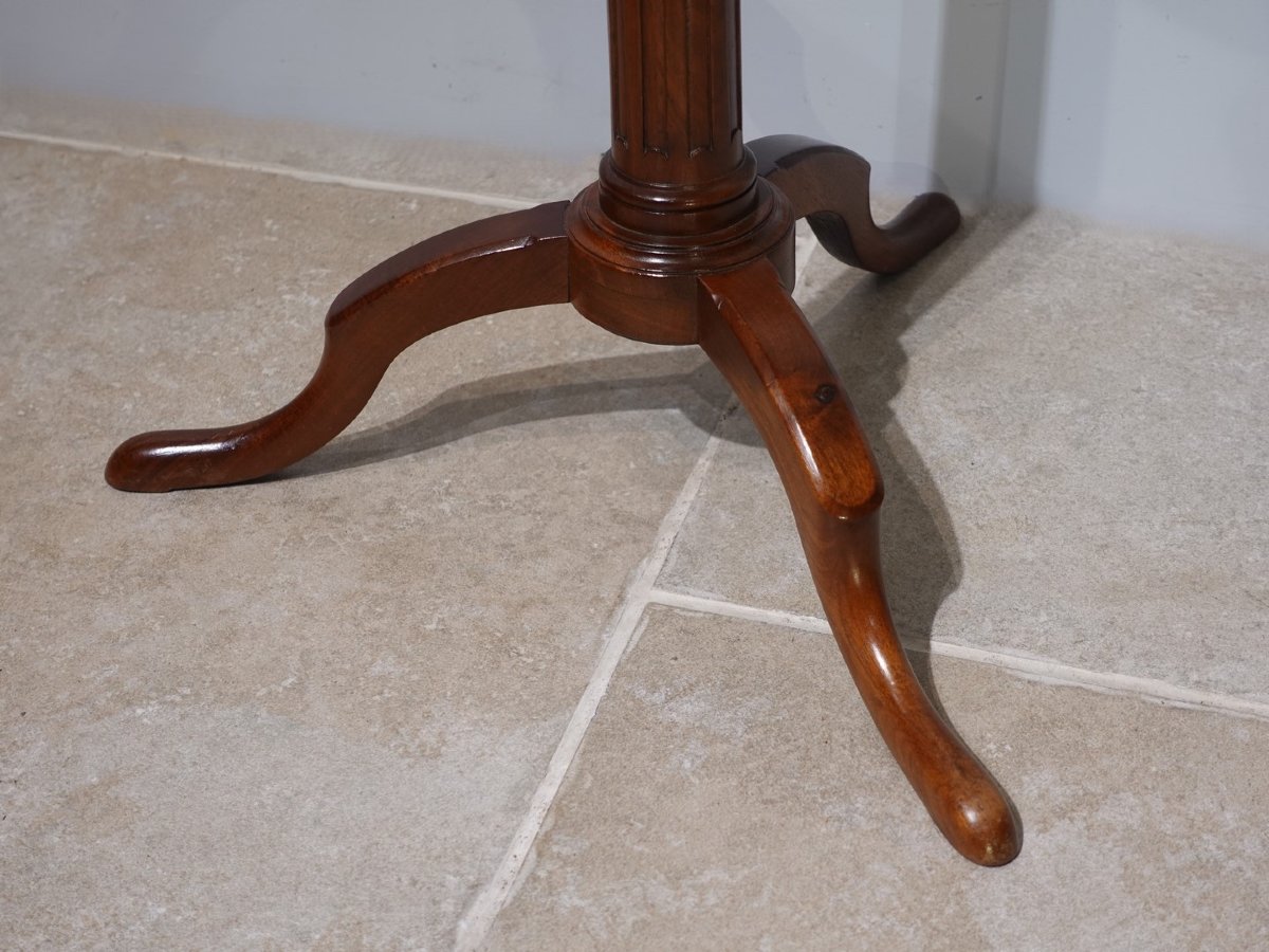 Rack And Pinion Pedestal Table Stamped C. Topino-photo-1