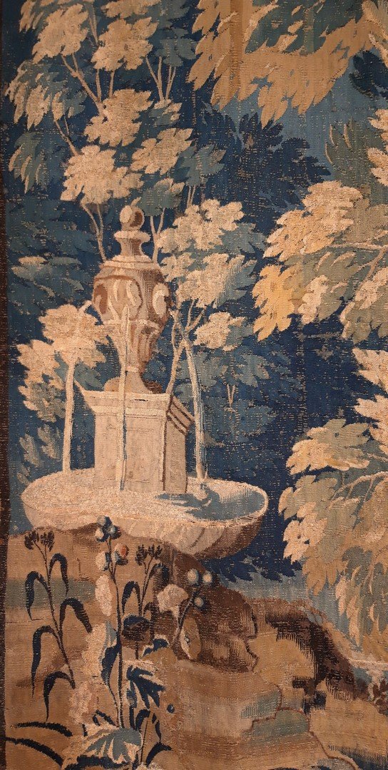 Grande tapisserie Verdure Aubusson d'époque XVIII°-photo-4