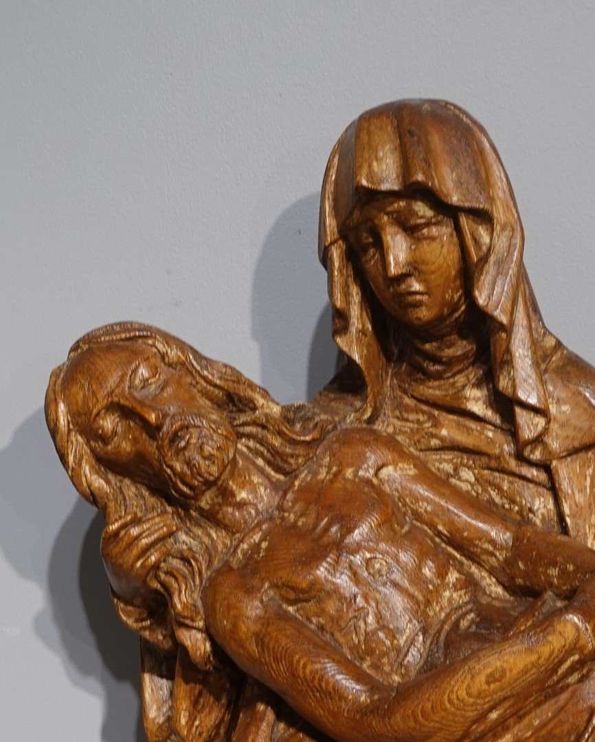 Large Pietà Or Virgin Of Pity – France, 15th Century-photo-2