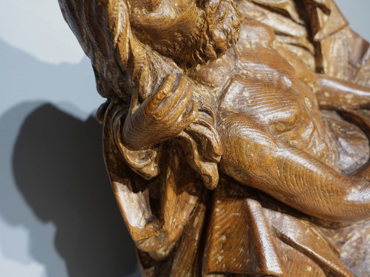 Large Pietà Or Virgin Of Pity – France, 15th Century-photo-2