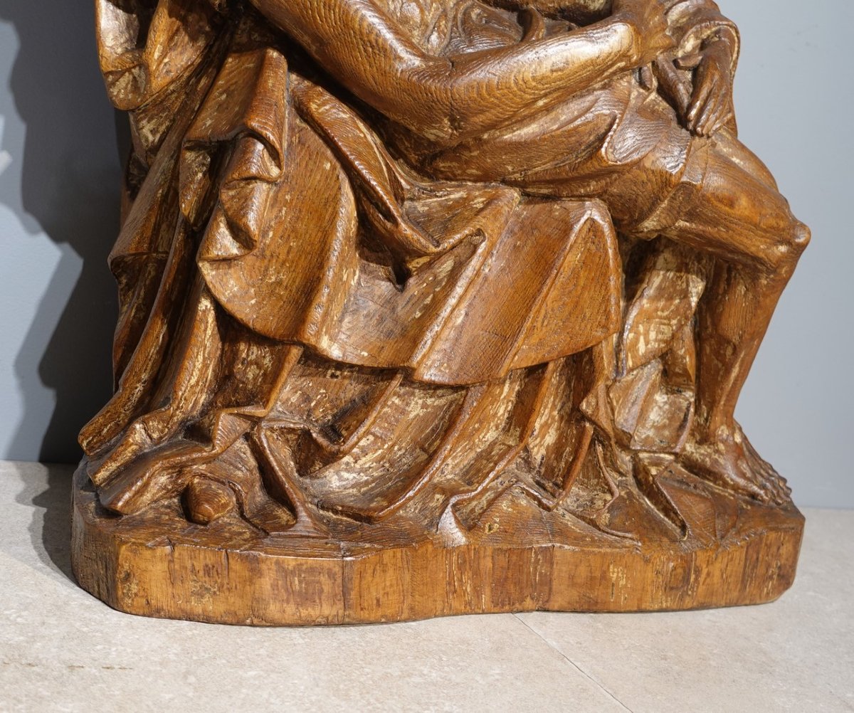 Large Pietà Or Virgin Of Pity – France, 15th Century-photo-4