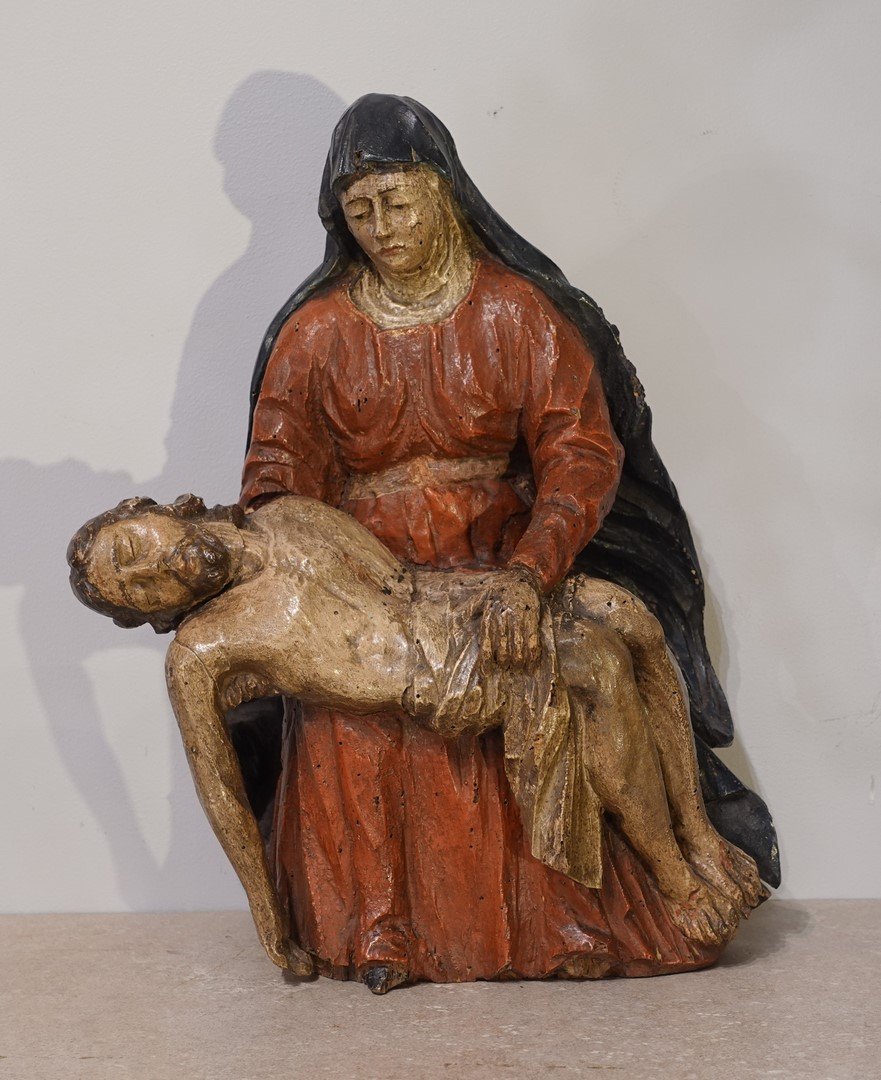 Pietà Or Virgin Of Pity - France - 17th Century-photo-3