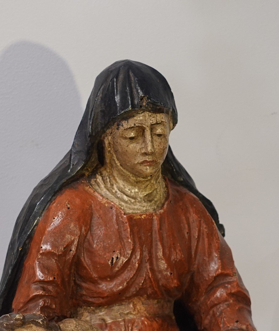 Pietà Or Virgin Of Pity - France - 17th Century-photo-4