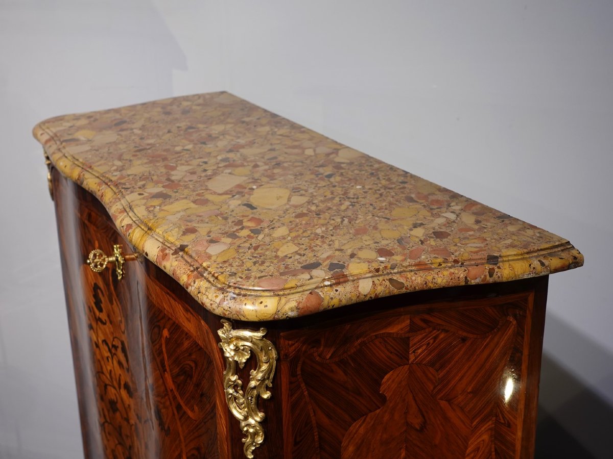 Louis XV Marquetry Secretary, Stamped P. Roussel-photo-6