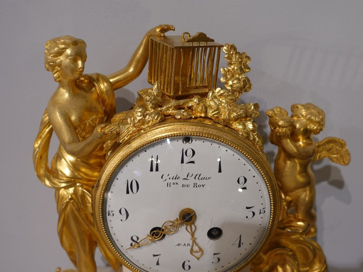 Pendule Louis XVI – Gille l'Ainé à Paris -photo-4