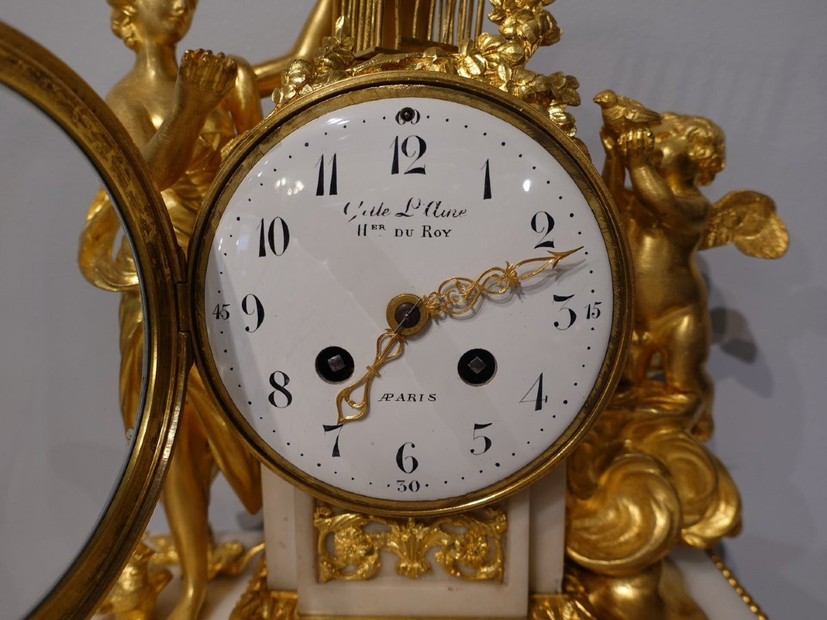 Pendule Louis XVI – Gille l'Ainé à Paris -photo-1