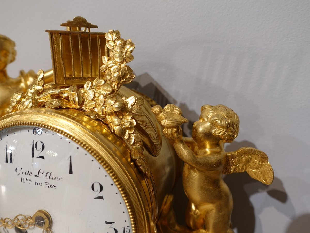 Pendule Louis XVI – Gille l'Ainé à Paris -photo-2