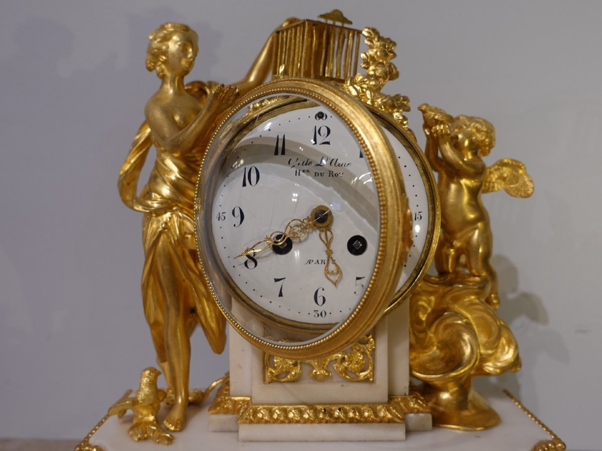 Pendule Louis XVI – Gille l'Ainé à Paris -photo-8