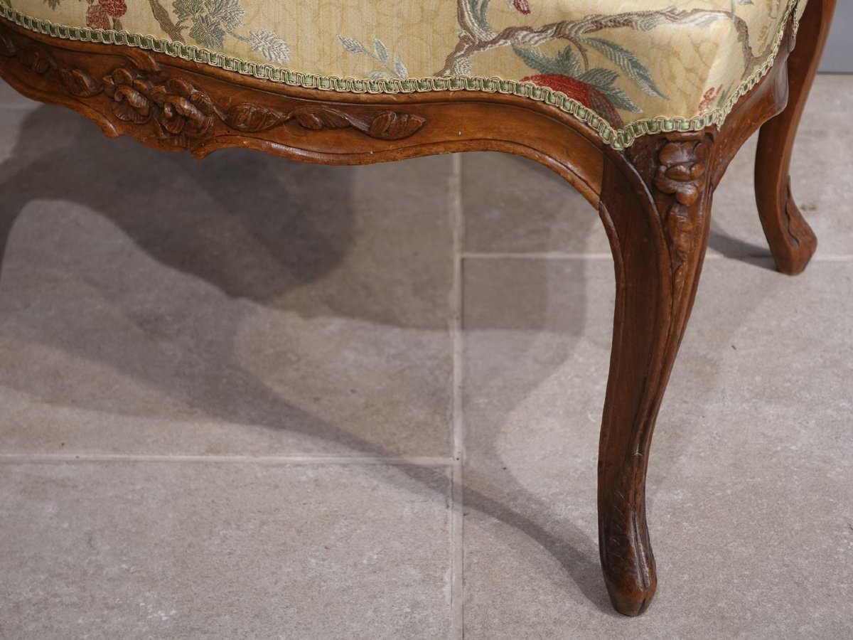 Pair Of Large 18th-century Cabriolet Armchairs-photo-2