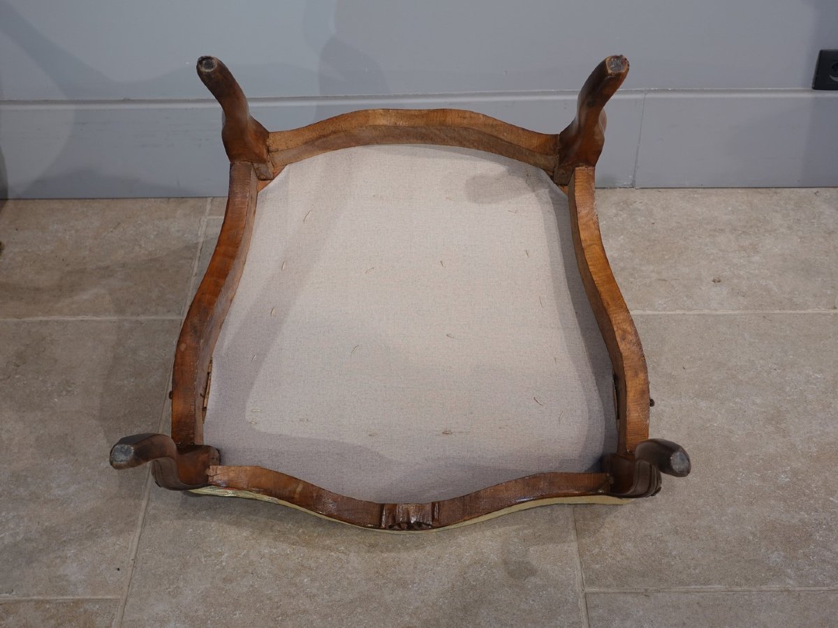 Pair Of Large 18th-century Cabriolet Armchairs-photo-5