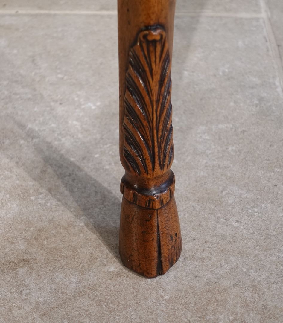 18th Century Lyonnais Walnut Games Table-photo-7