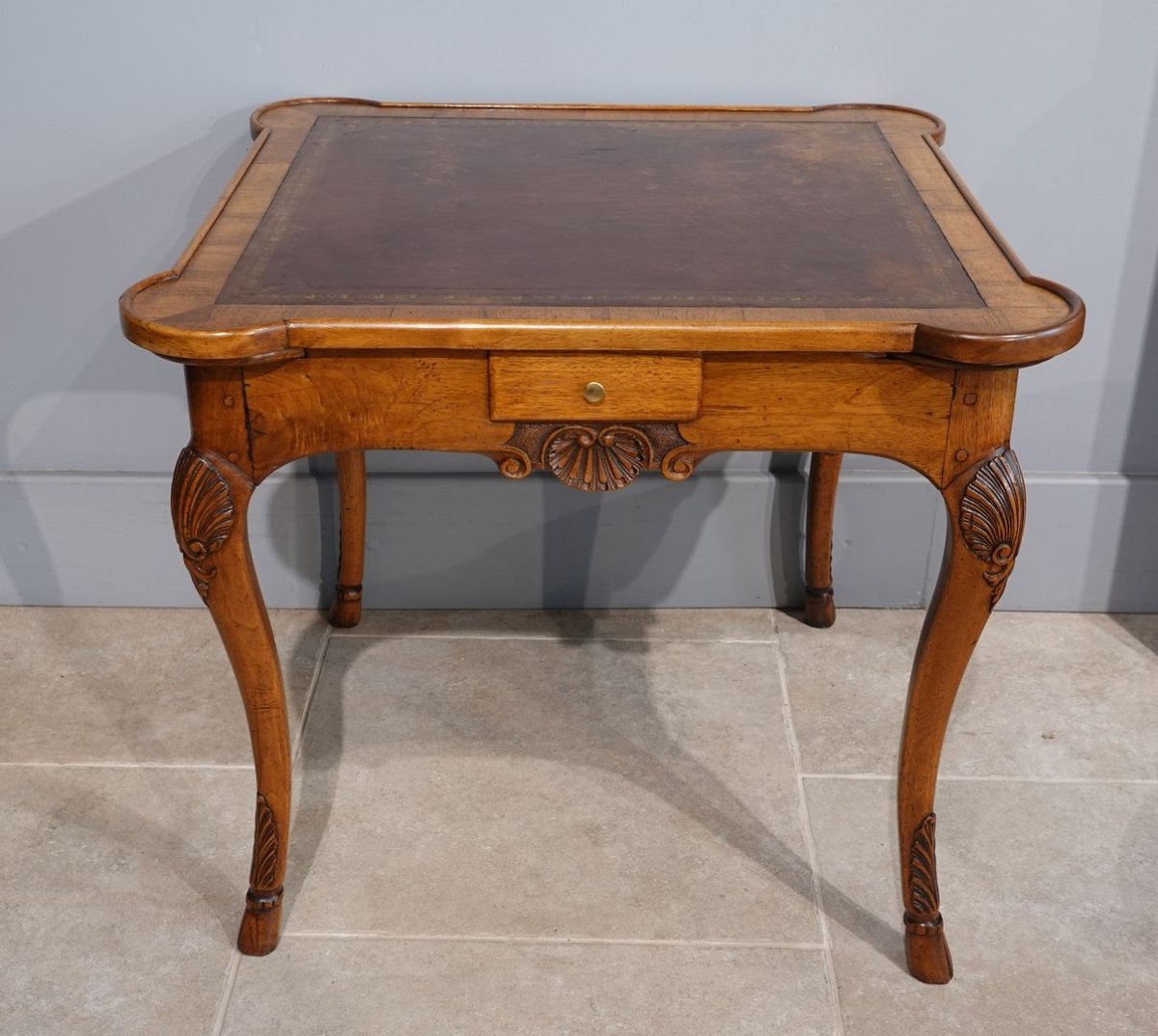18th Century Lyonnais Walnut Games Table