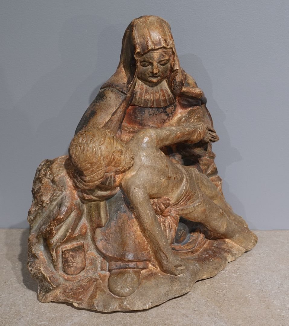 Pietà ou Vierge de Pitié – École Bourguignonne - XV° siècle-photo-2