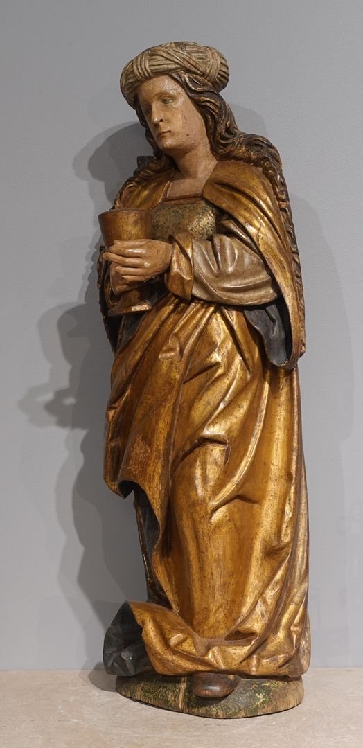 Sculpture Marie-Madeleine – Allemagne du sud - XVI° siècle-photo-4