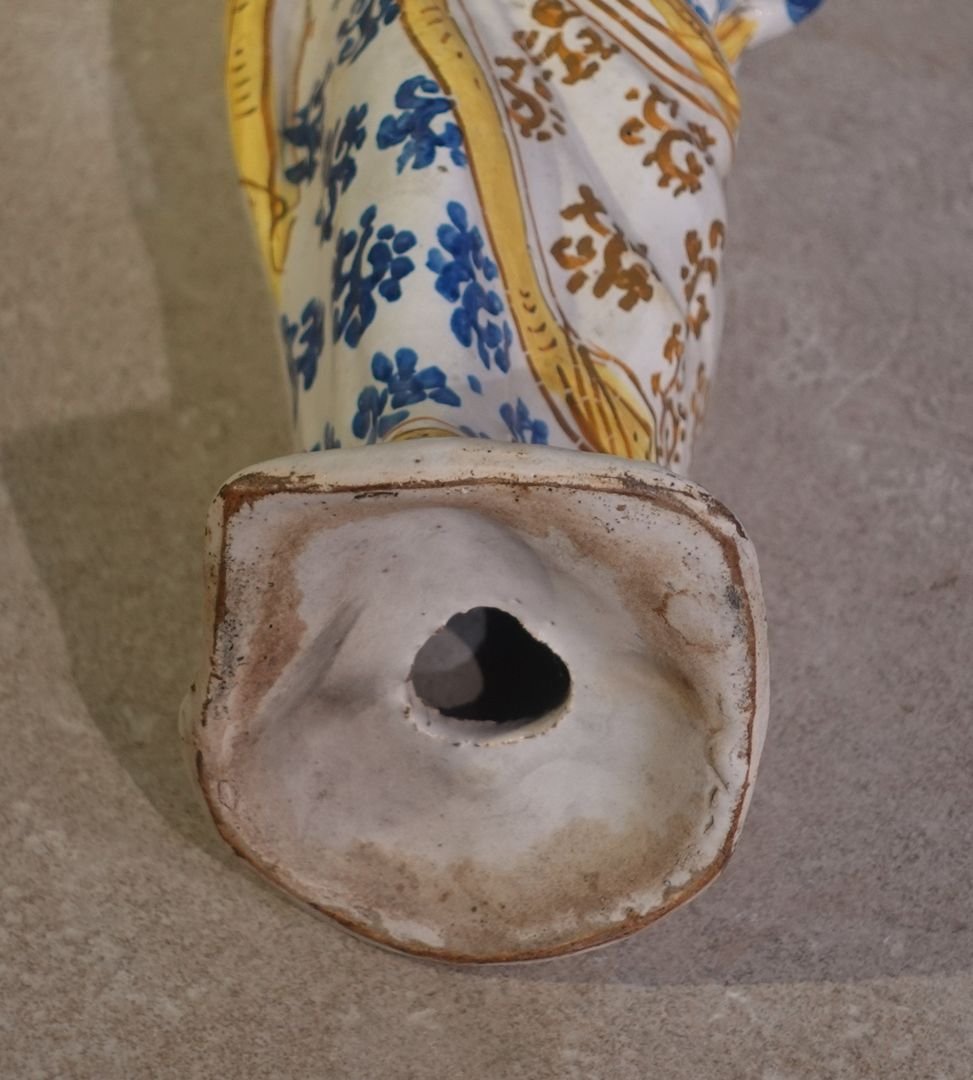 18th Century Nevers Faience "virgin Of Childbirth"-photo-2