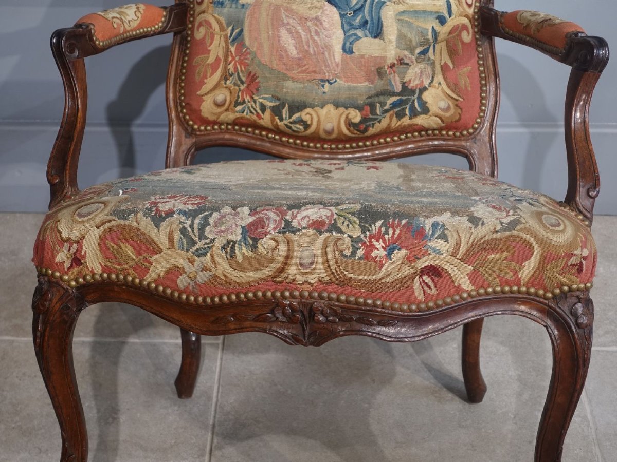 A Set Of Four Louis XV  ''à La Reine''  Armchairs-photo-3