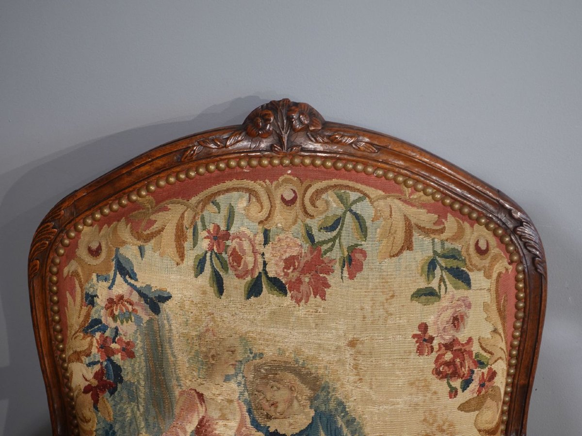 A Set Of Four Louis XV  ''à La Reine''  Armchairs-photo-1