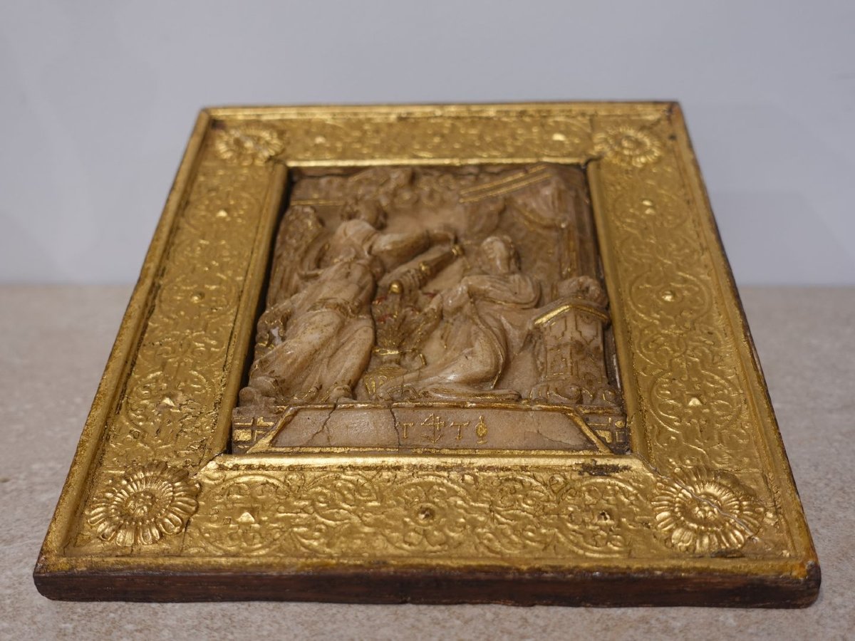 Alabaster Plaque, The Annunciation, Mechelen – Late 16th/early 17th Century-photo-3