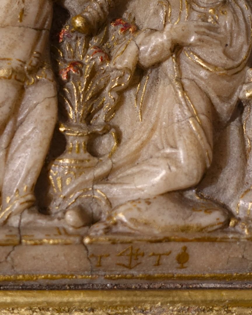 Alabaster Plaque, The Annunciation, Mechelen – Late 16th/early 17th Century-photo-3