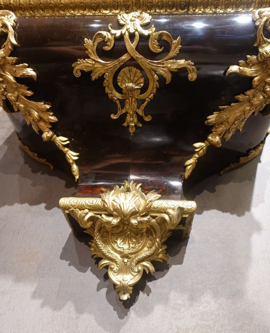 Louis XV Period Cartel Clock And Matching Wall Bracket, Signed "brodon à Paris"-photo-4