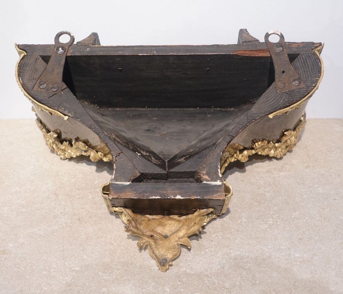 Louis XV Period Cartel Clock And Matching Wall Bracket, Signed "brodon à Paris"-photo-5