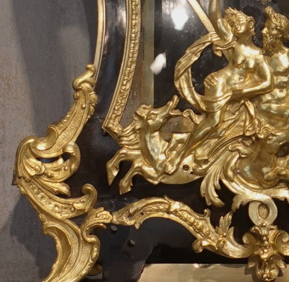 Louis XV Period Cartel Clock And Matching Wall Bracket, Signed "brodon à Paris"-photo-8