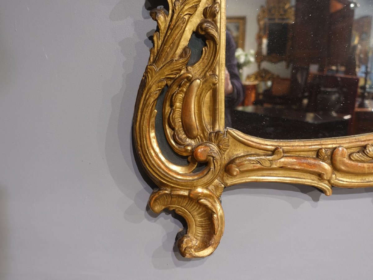 18th-century Giltwood Mirror-photo-4