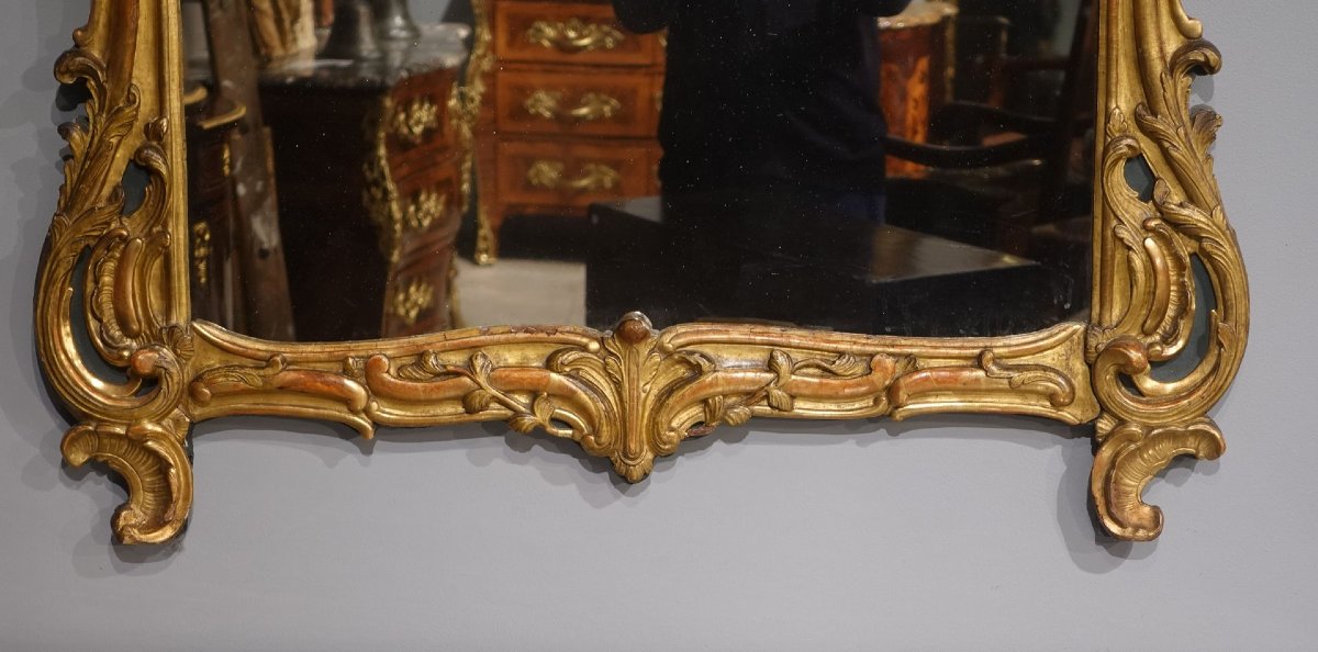 18th-century Giltwood Mirror-photo-2