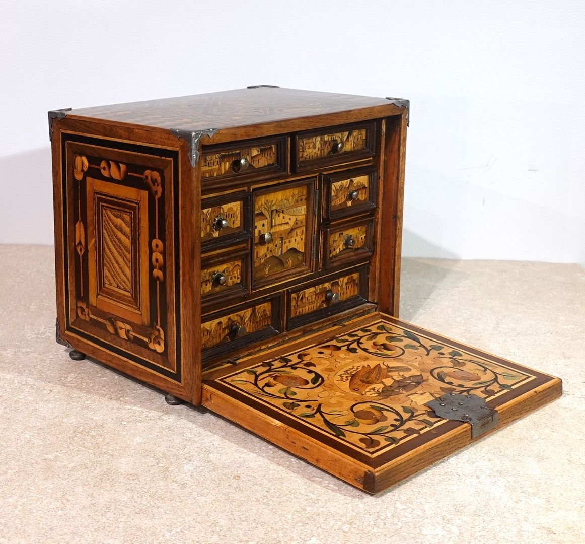 Cabinet Augsbourg d'époque XVII°