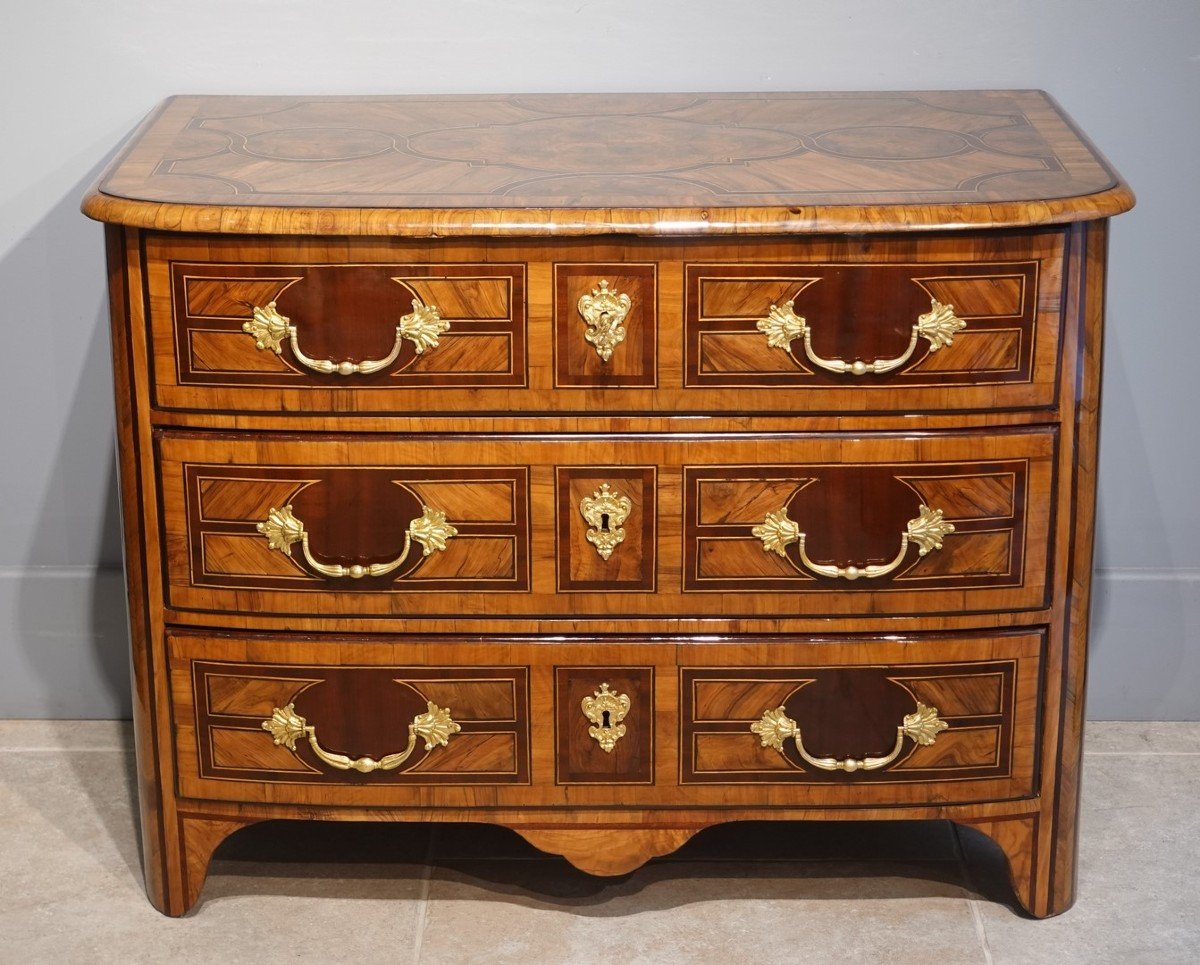 Commode marquetée Louis XIV – Dauphiné – Époque début XVIII°