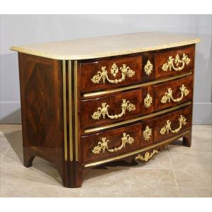 Louis XIV Chest Of Drawers In Rosewood Veneer, Early 18th Century