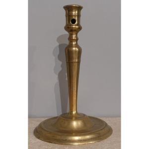 Large Renaissance Candlestick In Solid Bronze, 16th Century