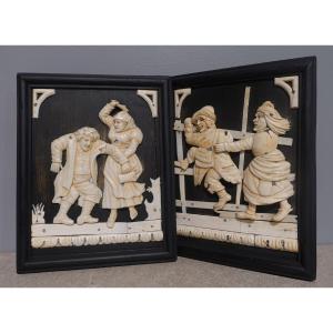 Humorous Scenes – Ivory – Germany 18th Century