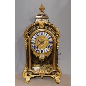 Pendule Louis XIV marqueterie Boulle et mouvement Jacques Thuret 