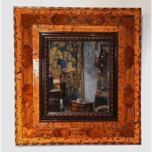 Marquetry Mirror Attributed To Noël Hache – 17th Century