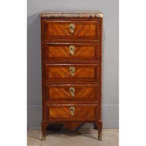Five-drawer Tall Chest Stamped J. Schmitz