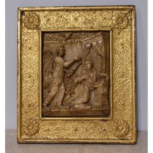 Alabaster Plaque, The Annunciation, Mechelen – Late 16th/early 17th Century