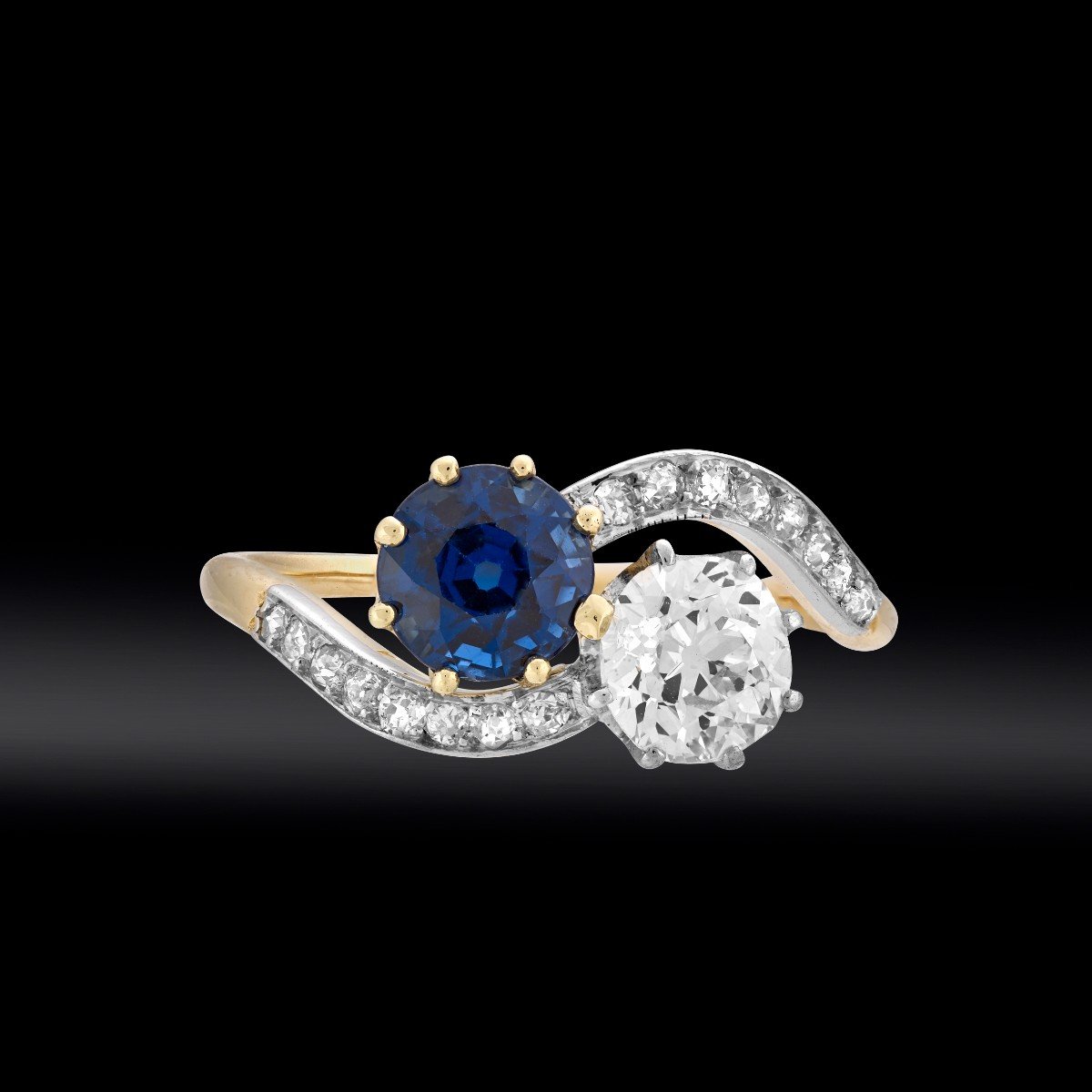 “you And Me” Sapphire And Diamond Ring-photo-2