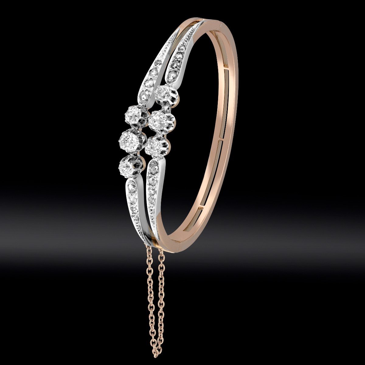 Bracelet Diamants Ouvrant Napoléon III (vers 1870)