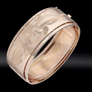 Chiseled Cuff Bracelet Circa 1870