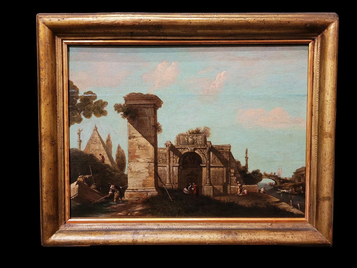 “arcadian View Of The Venetian Hinterland” Author: Giovanni Migliara