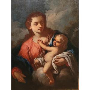 « La Vierge à l'Enfant »  École vénitienne, XVIIIe siècle