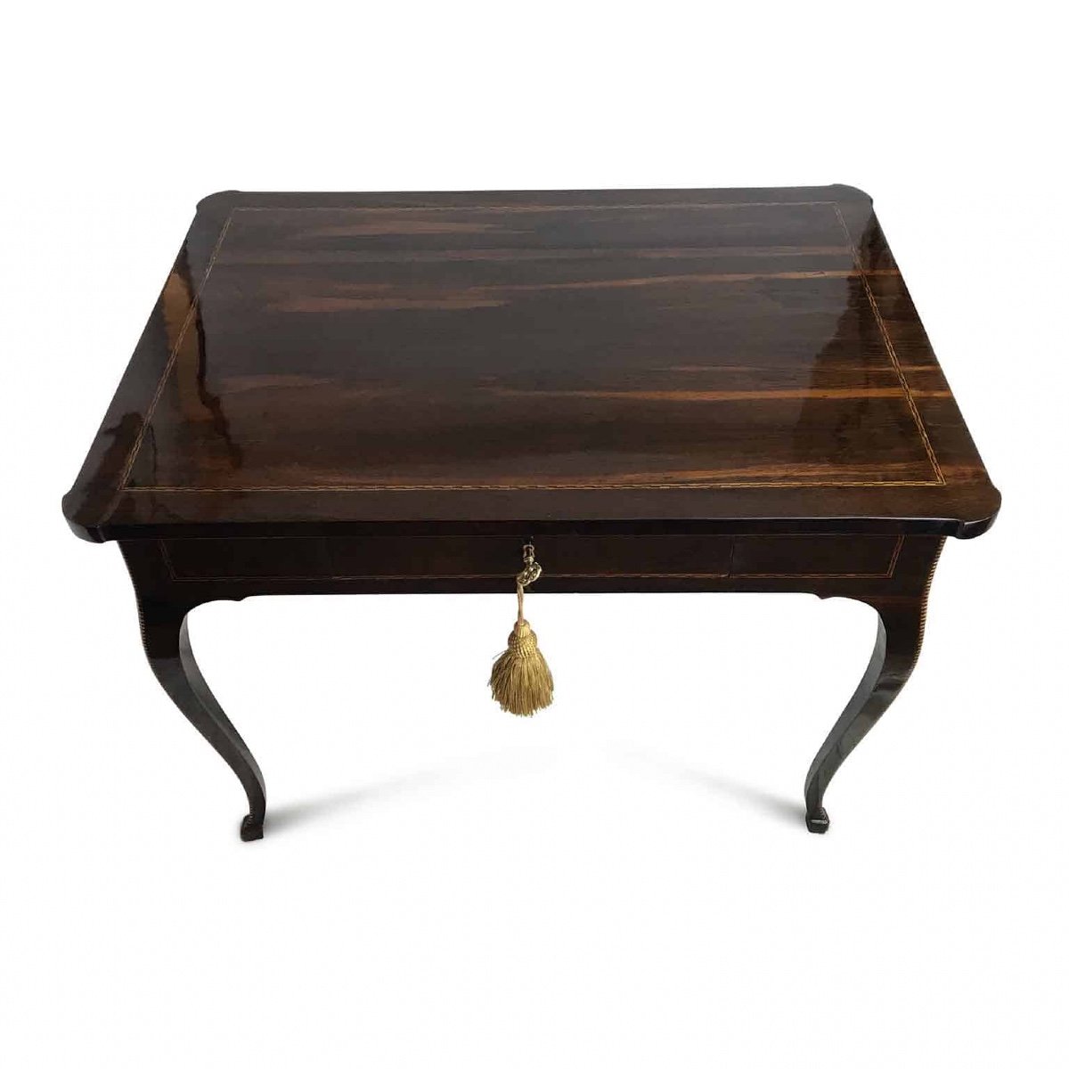 18th Century Italian Center Table Tuscan Louis XV Rosewood Desk-photo-1
