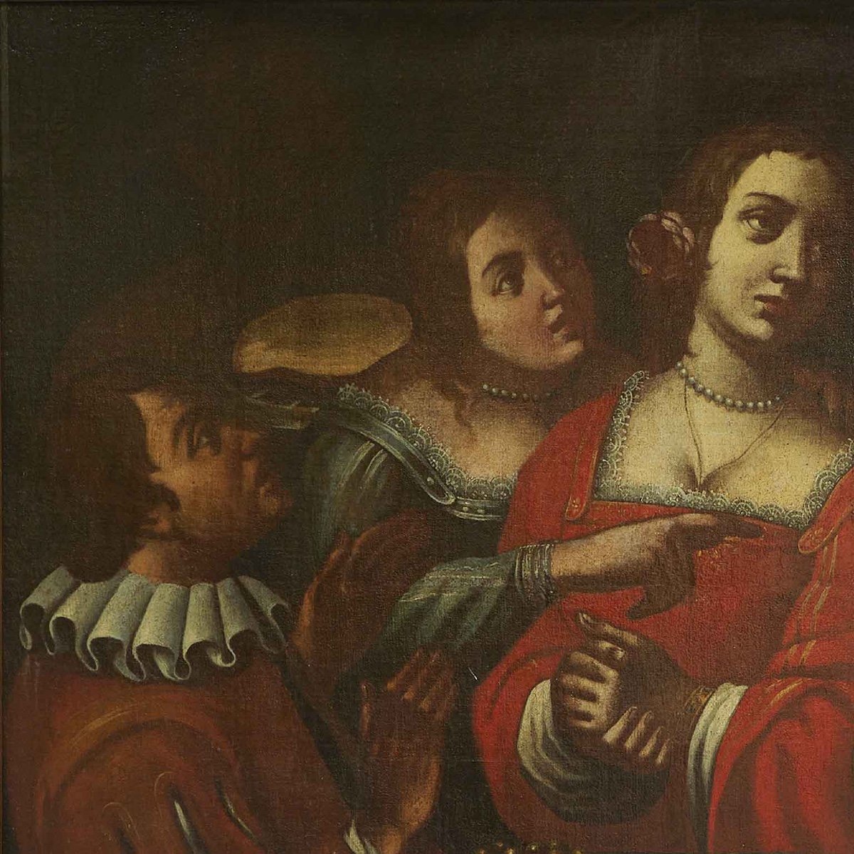 Death Comes To The Table Memento Mori After Giovanni Martinelli Large 17th Century Italian Vani-photo-2