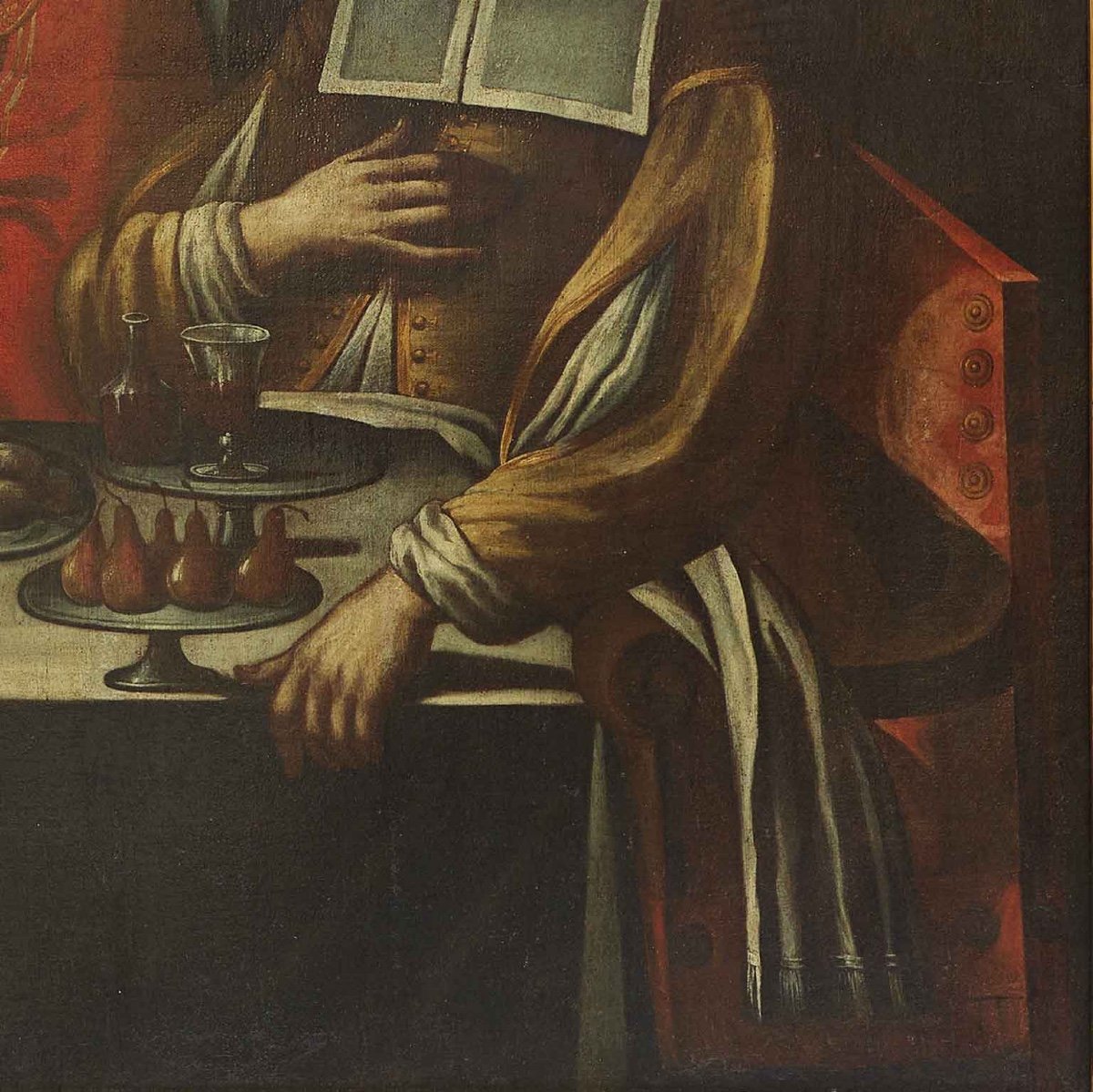 Death Comes To The Table Memento Mori After Giovanni Martinelli Large 17th Century Italian Vani-photo-1