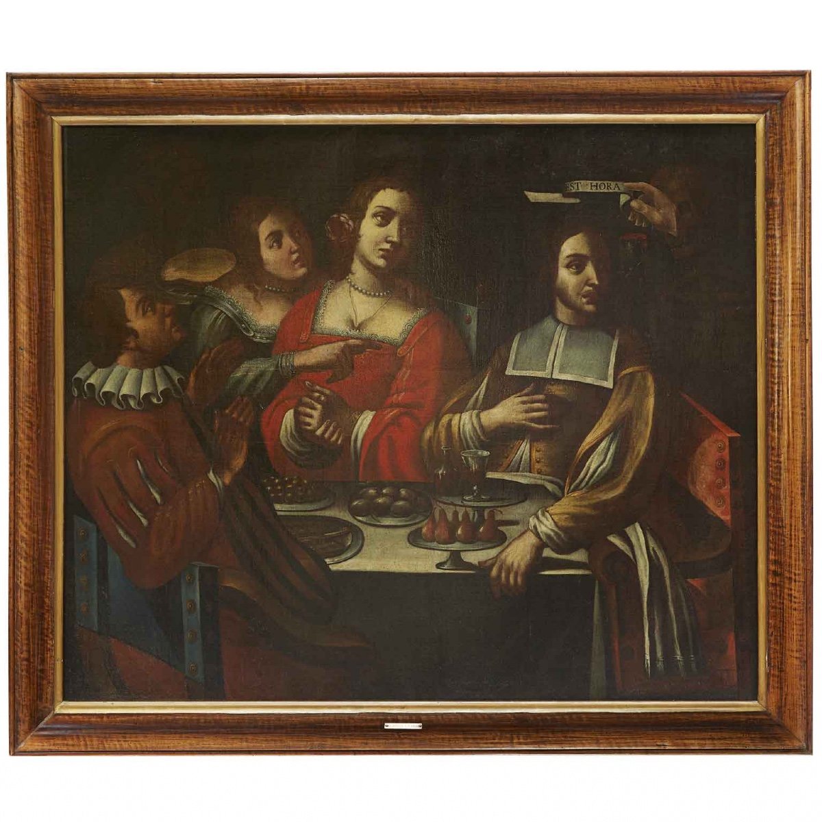 Death Comes To The Table Memento Mori After Giovanni Martinelli Large 17th Century Italian Vani