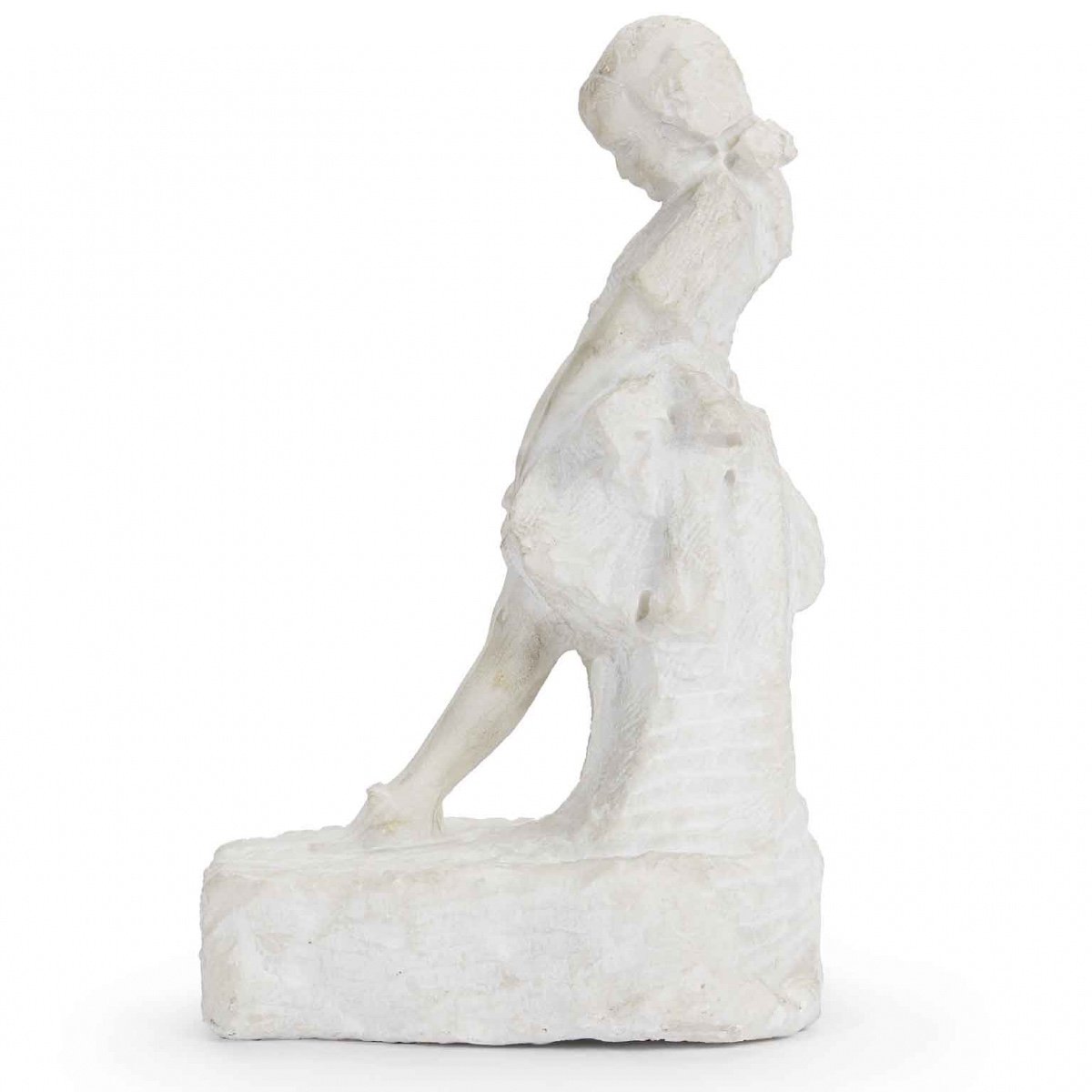 Prendoni Attilio Sculpture Of A Child In Marbre-photo-3