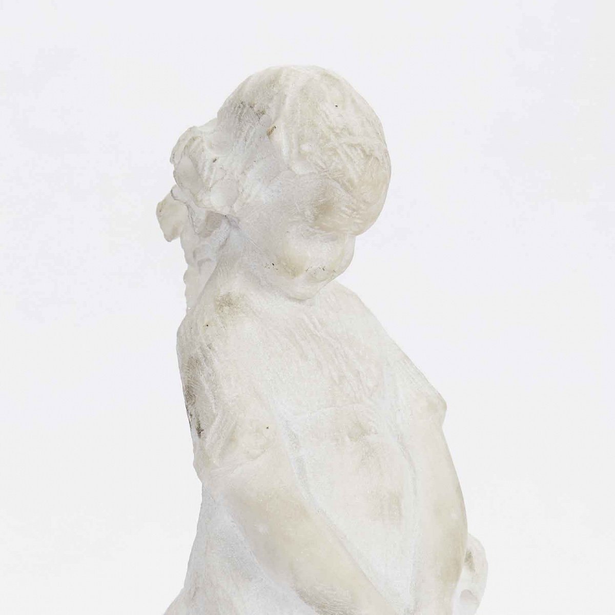 Prendoni Attilio Sculpture Of A Child In Marbre-photo-4