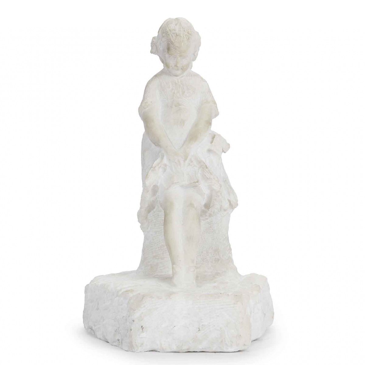 Prendoni Attilio Sculpture Of A Child In Marbre-photo-1