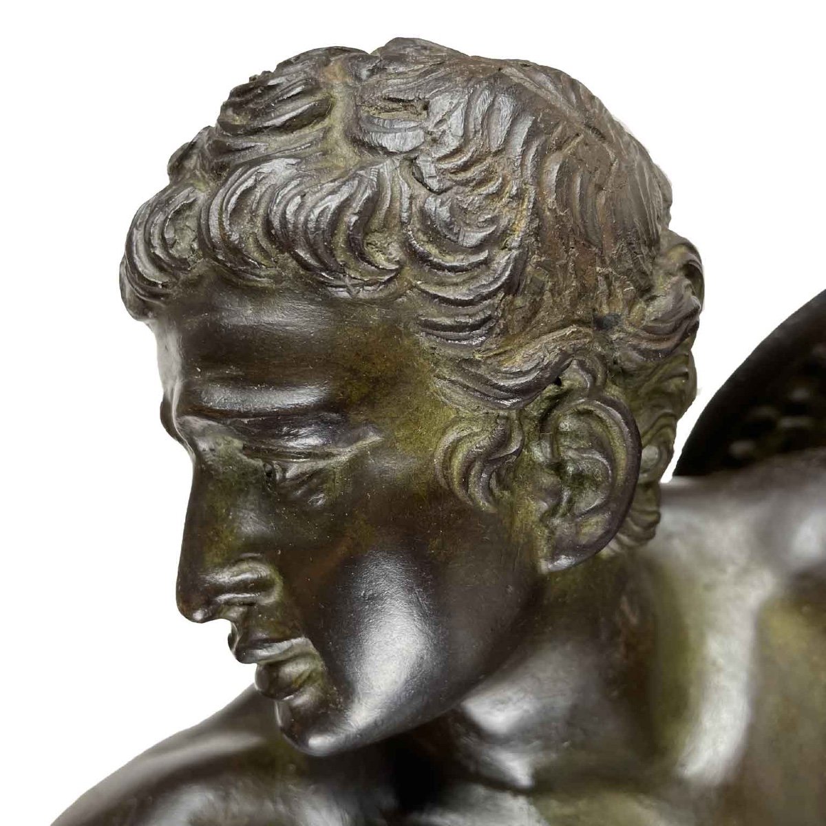 Statue En Bronze De Gladiateur Par Un Maître Du 19ème-photo-3